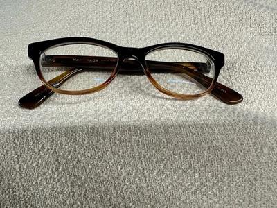 Masunaga Brilliant 008 #49 Polished Black Tortoise Cat Eye Eyeglasses Frame Bin1 - Image 1 of 4