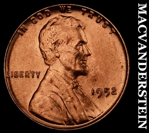 1952 Lincoln Wheat Cent - Choice Gem Brilliant Uncirculated  No Reserve  #F781 - Picture 1 of 2