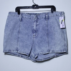Wild Fable Shorts Super High Rise Denim Jean 3.5” Inseam Acid Wash Juniors 17 - Picture 1 of 6