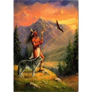 Leanin Tree Greeting Card American Indian Nature's Sacred One Marianne Caroselli - Picture 1 of 4