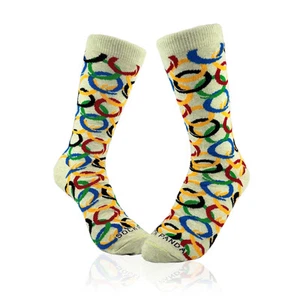 Ring Pattern Socks from the Sock Panda (Adult Small - Shoe Sizes 2-5) - Picture 1 of 6