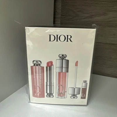 DIOR ADDICT 3-PIECE SET (001 Pink) Lip Glow, Lip Maximizer & Mini LIP ESSENTIALS - Image 1 of 4
