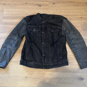 BAND OF BROTHERS SPEED & STRENGTH BLACK DENIM MOTORCYCLE JACKET Size Small - Bild 1 von 12