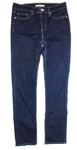 Levi's Blue Jeans 312 Shaping Slim 30 Front Zip Stretch Cotton Skinny Waterless - Picture 1 of 7