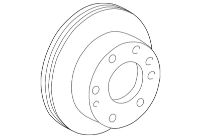 Rotor de freio a disco dianteiro genuíno GM 19210603 QTD 1 - Imagem 1 de 3
