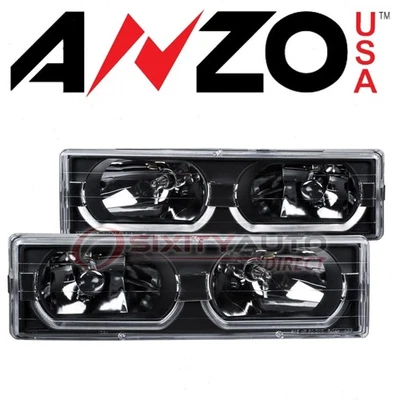 AnzoUSA Headlight Set for 1988-1998 Chevrolet K1500 - Electrical Lighting yo Foto 1 de 4