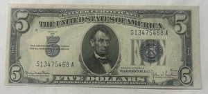 1934-D $5 Silver Certificate XF Looks Crisp - Picture 1 of 2