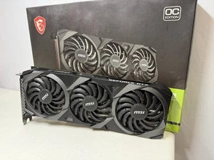 MSI GeForce RTX 3060 Ti Ventus 3X OC 8GB GDDR6 LHR Graphics Card - Picture 1 of 4
