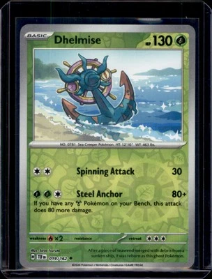 Dhelmise SV05: Temporal Forces Pokémon 019/162 Reverse Holo NM+ - Image 1 of 2