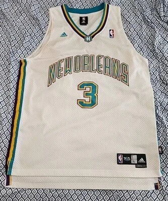 Vintage Adidas New Orleans Hornets Chris Paul #3 Jersey 2000s Mens Large White  - Image 1 of 4