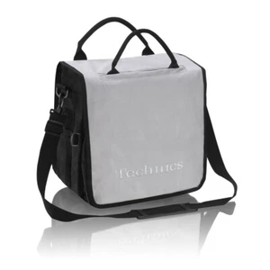 Technics DJ Schallplattentasche Rucksack 50 Vinyl LP silber/weiß Logo SL 1200 SL1210 - Bild 1 von 5