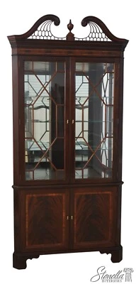 65619EC: STICKLEY Mahogany Corner China Display Cabinet - Image 1 of 4