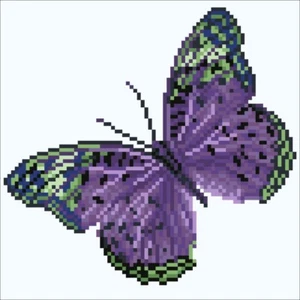 Diamond Dotz Simply Dotz Art Kit WHISPER PURPLE BUTTERFLY 12.6 x 12.6” - Bild 1 von 3