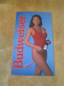 VINTAGE 1992 Budweiser "Beer King" Marquee Poster 18" x 30" Asian Model BIN - Picture 1 of 14