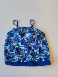 Damen Tankini Oberteil Badeanzug bpc blau NEU Größe 36 38 - Picture 1 of 1