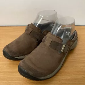 Scarpe slip on Merrell Encore da donna 6 M fibbia stagnata in pelle intasate mulo marrone - Foto 1 di 11