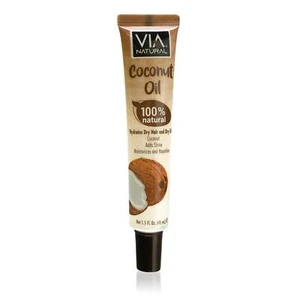 Via Natural Ultra Care Coconut Oil Moisturizing Oil For Hair Scalp & Body 1.5oz - Picture 1 of 5