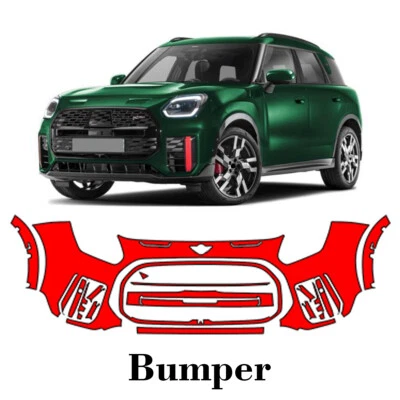Front bumper PreCut PPF Paint Protection Film For Mini Countryman JCW 2025 - Image 1 of 4