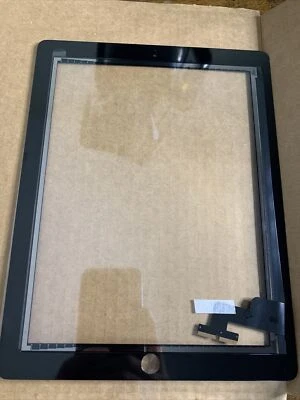 Black Touch Screen Glass Digitizer Replacement+ IC+Home Button for iPad Mini 1 2 - Image 1 of 4