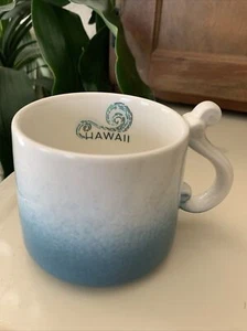 Starbucks 2014 HAWAII Blue Wave Handle 10 oz Limited Edition Beach Decor Mug - Bild 1 von 6