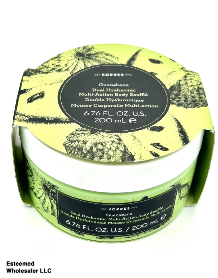 Souffle corporal multiacción hialurónico doble guanábana KORRES 6,76 OZ Foto 1 de 1