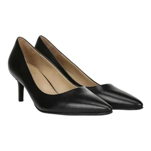 Naturalizer Black Patent Women Everly Pointed Toe Low Heel Stiletto Pump Sz. 10 - Picture 1 of 10