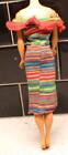 Vintage Barbie 1963 Knit Pak Multi-Color Striped Dress
