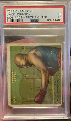 T218 Champions Prize Fighter Boxing Jack Johnson Side Face PSA 1.5 Fair MECCA - Image 1 of 4
