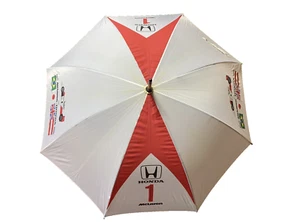 Marlboro McLaren Honda Formula 1 Grand Prix Racing Team Umbrella Red White Vtg - Imagen 1 de 14