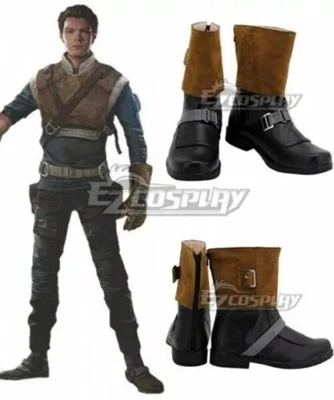 Star Wars Jedi: Fallen Order Cal Kestis Marrón Zapatos Juegos con disfraces Botas Foto 1 de 4