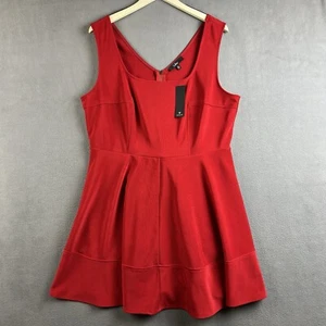Lulus Kleid Damen 2X Kirschrot Ärmellos A-Linie NEU Neu mit Etikett Made In USA - Bild 1 von 12