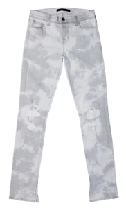 $238 Women's J. BRAND Distressed Rail Skinny Jeans Gray Fame Tie-Dye Wash Sz. 26 - Picture 1 of 5