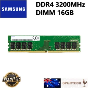 Samsung DDR4 DIMM Desktop Ram PC4-25600 3200MHz 16GB (1X16GB) 16G OEM 1.2V - Picture 1 of 1
