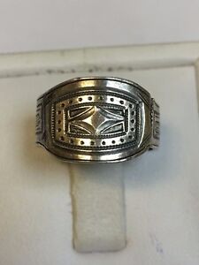 Antique WILLIAM IV Sterling Silver SIGNET STYLE RING 1830's Very Rare