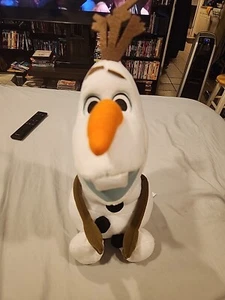Disney Frozen II Olaf Plush Snowflake Sparkles Snowman 13" Stuffed Toy - Picture 1 of 10