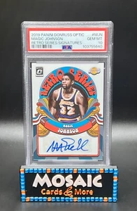 2019 Donruss Optic PSA 10 GEM Retro Series Signatures Magic Johnson SP /99 #MJN - Picture 1 of 2