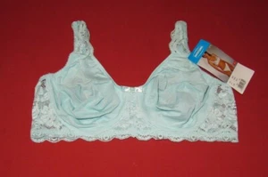 NATURANA TURQUOISE 7267 UNDERWIRED NON PADDED 40D BRA SHEER BNWT - Picture 1 of 2