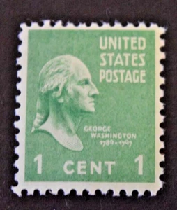 1938 US Scott #804 1 Cent Washington Presidential Series - MNH/OG/VF - Picture 1 of 2