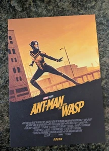 Real Marvel Ant-man and the Wasp Odeon A4 Movie Film Poster Wasp Matt Ferguson - Picture 1 of 1