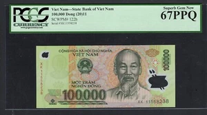 Viet Nam 100000 Dong 2011 P122h Uncirculated Grade 67 - Picture 1 of 2