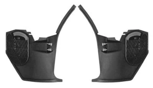 1968-72 Chevelle, GTO, Skylark Kick Panel Assemblies - Black ABS Plastic w/o A/C - Picture 1 of 4