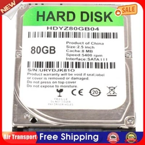 80GB Internal HDD 2.5 inch SATA III 5400 RPM Hard Drive for Laptop Computer AU - Picture 1 of 5