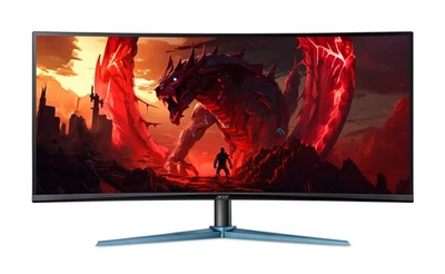 Acer Nitro 34” Gaming Monitor Curved 120Hz 1ms 3440x1440 Certified Refurbished - Image 1 of 4