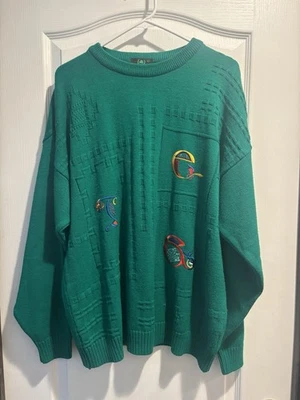 Suéter Verde Bordado Irlanda Irlandesa Para Hombre Isla Esmeralda De Colección Talla XL Foto 1 de 4