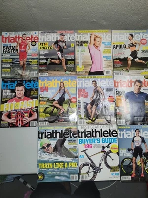 Lot of 11 Runners Magazine, Triathlete Running Magazines 2014 - Image 1 of 4