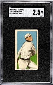 T206 T-206 1911 Piedmont 350 Chief Bender HOF No Trees SGC 2.5 Good - Picture 1 of 2