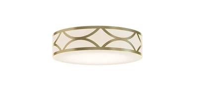 AFX LAKF16LAJUD Lake 16"W LED Flush Mount Drum Ceiling Fixture - Gold - Image 1 of 4