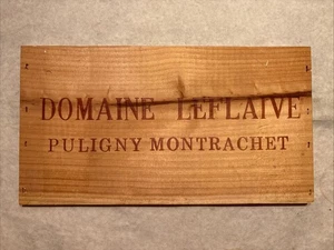 1 Rare Wine Wood Panel Domaine Leflaive France Vintage CRATE BOX SIDE 10/25 439 - Picture 1 of 2