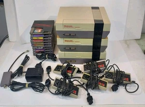Nintendo NES Lote 3 Consolas, Mando 10 Juegos, 5 Mandos y Cables. *Leer* - Imagen 1 de 11