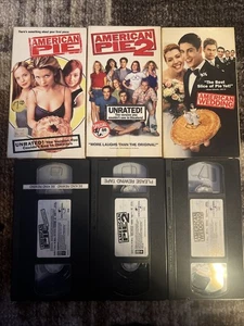 American Pie Trilogy (VHS Lot) American Pie 1, 2, & American Wedding 3 - 90's - Picture 1 of 3